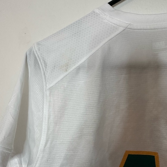 Under Armour White and Green Soccer Jersey - Picture 6 of 6